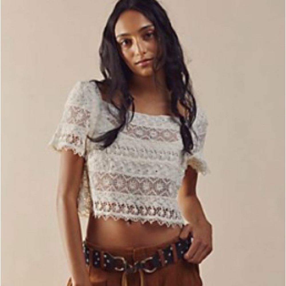 FP One Amelie Crochet Lace Top